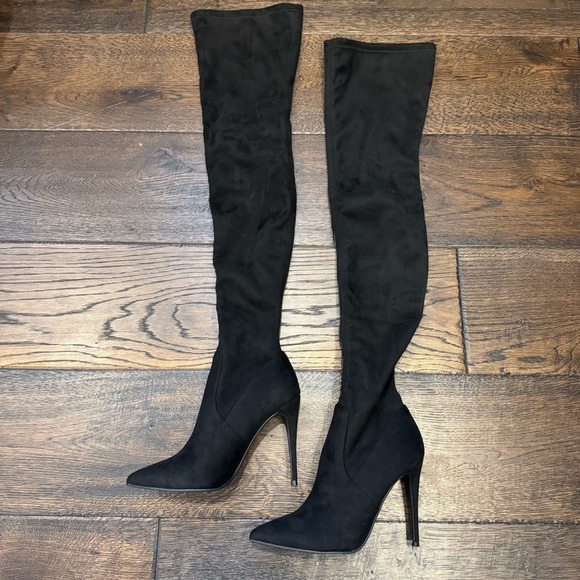 Steve Madden Shoes - Steve Madden Dominique Black Thigh High Boot